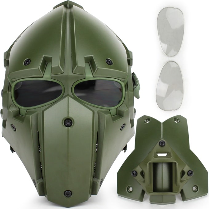 Casque masque de protection militaire 15227 56vrjo
