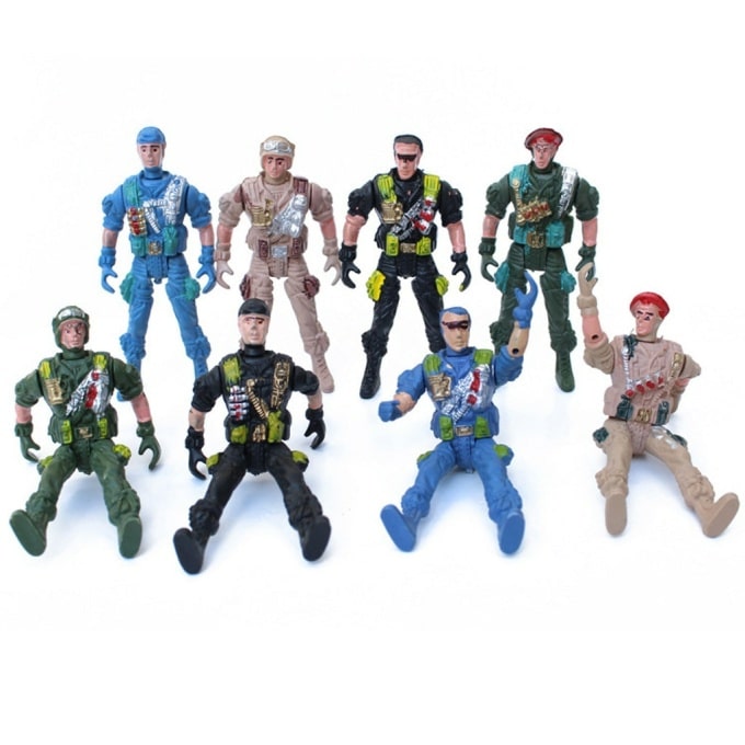 Ensemble de figurines militaires en plastique 10 pièces 3796 fh3ldh