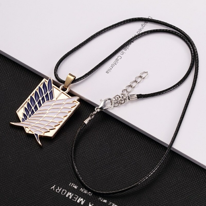Collier militaire pendentif d'ailes de la liberté 4721 lc55xm