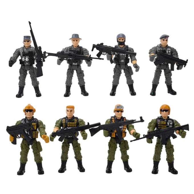 Figurines militaires 6 pièces jouet figurines militaire pack de 8 1