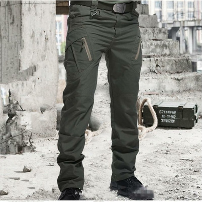 Pantalon militaire homme en coton 21811 b7omvp