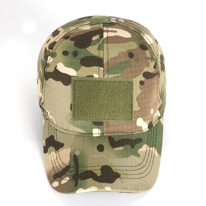 Casquette militaire motif camouflage avec patch 28325 xjoeyc