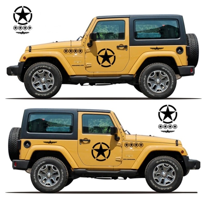 Sticker-militaire-graphique-en-étoile-de-l-armée