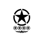Sticker-militaire-graphique-en-étoile-de-l-armée