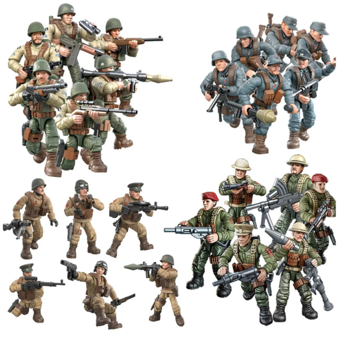 Figurine Soldats Militaires de la Seconde Guerre mondiale, jouets pour enfants. 47447 h8pthp